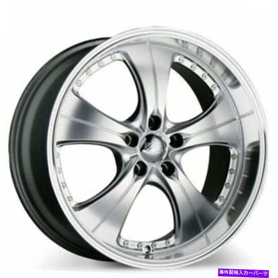 ۥ롡4ܥå 19x8.5/19x9.5C053ȥɥϥѡСWù줿4PCB1 19x8.5/19x9.5 ACE C053 TREND HYPER SILVER w MACHINED LIPS WHEELS 4pcs (B1)