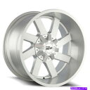 ホイール 4本セット (4)20x12オフロードモンスターホイールM80シルバーブラッシングフェイスリム(B42) (4) 20x12 Off Road Mon...