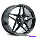 ホイール 4本セット (4)19スティガードコルベットC7ホイールFR 29 ZR1カーボンブラックOEMレプリカリム(B30) (4) 19 Staggere...