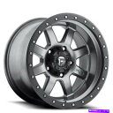 ホイール 4本セット (4)18x10燃料ホイールD552トロフィーマットグレーWブラックリングオフロードリム(B43) (4) 18x10 Fuel Wheels D552 Trophy Matte Grey w Black Ring Off Road Rims (B43)