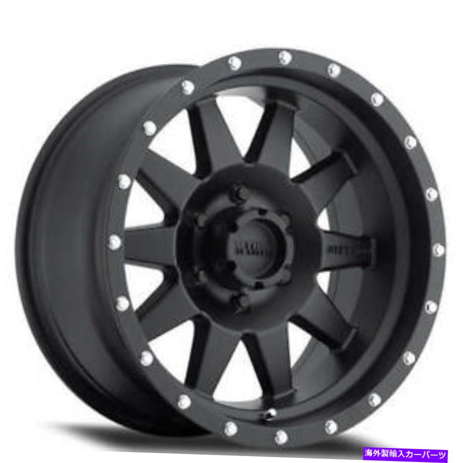 ホイール　4本セット （4）17x9メソッドホイールMR301標準マットブラックオフロードリム（B2） (4) 17x9 Method Wheels MR301 The Standard Matte Black Off Road Rims (B2)