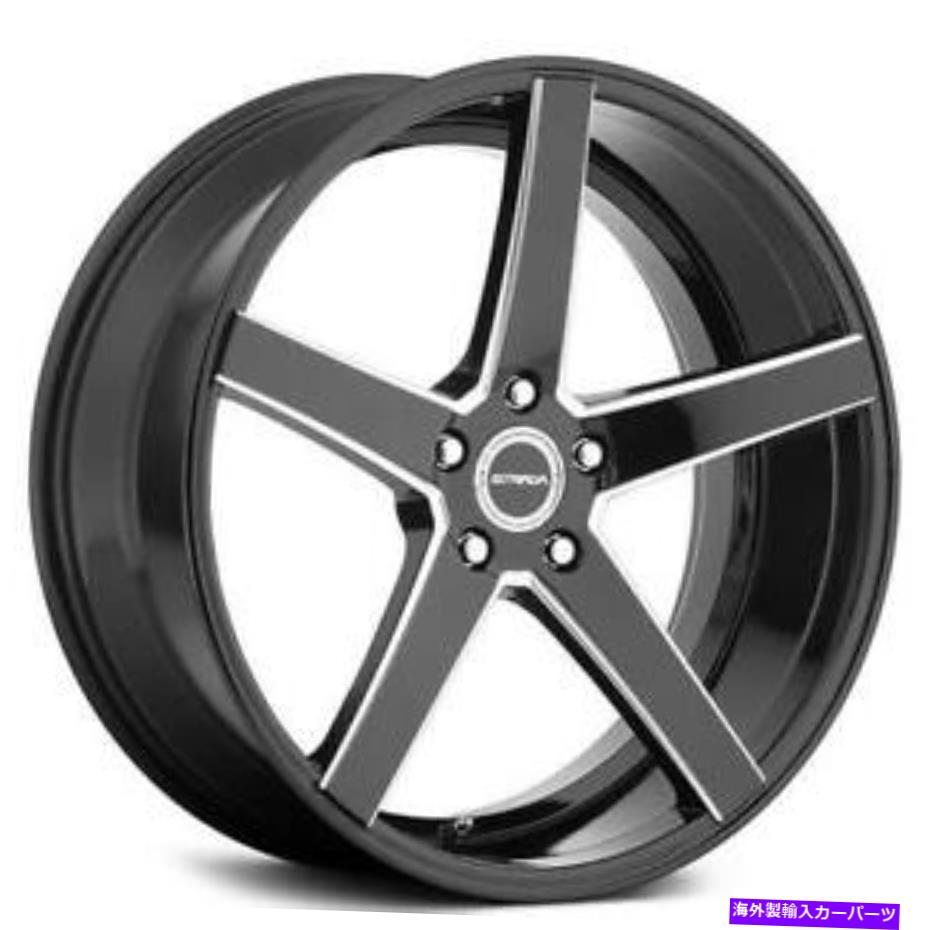 (4) 20" Strada Wheels Perfetto Gloss Black Milled Rims(B43)カテゴリホイール　4本セット状態新品メーカー車種発送詳細全国一律 送料無料 （※北海道、沖縄、離島は省く）商品詳細輸入商品の為、英語表記となります。Condition: NewSIZES: 20x8.5BOLT PATTERN: 5x108/5x110/5x112/5x114/5x115/5x120OFFSET: Low to High (According to Vehicle)QUANTITY: 4 pcs (1 set)LUGS and LOCKS: Not IncludedBrand: StradaType: PerfettoManufacturer Part Number: StradaSTD036-3Surface Finish: Gloss Black Milled《ご注文前にご確認ください》■海外輸入品の為、NC・NRでお願い致します。■取り付け説明書は基本的に付属しておりません。お取付に関しましては専門の業者様とご相談お願いいたします。■通常2〜4週間でのお届けを予定をしておりますが、天候、通関、国際事情により輸送便の遅延が発生する可能性や、仕入・輸送費高騰や通関診査追加等による価格のご相談の可能性もございますことご了承いただいております。■海外メーカーの注文状況次第では在庫切れの場合もございます。その場合は弊社都合にてキャンセルとなります。■配送遅延、商品違い等によってお客様に追加料金が発生した場合や取付け時に必要な加工費や追加部品等の、商品代金以外の弊社へのご請求には一切応じかねます。■弊社は海外パーツの輸入販売業のため、製品のお取り付けや加工についてのサポートは行っておりません。専門店様と解決をお願いしております。■大型商品に関しましては、配送会社の規定により個人宅への配送が困難な場合がございます。その場合は、会社や倉庫、最寄りの営業所での受け取りをお願いする場合がございます。■輸入消費税が追加課税される場合もございます。その場合はお客様側で輸入業者へ輸入消費税のお支払いのご負担をお願いする場合がございます。■商品説明文中に英語にて”保証”関する記載があっても適応はされませんのでご了承ください。■海外倉庫から到着した製品を、再度国内で検品を行い、日本郵便または佐川急便にて発送となります。■初期不良の場合は商品到着後7日以内にご連絡下さいませ。■輸入商品のためイメージ違いやご注文間違い当のお客様都合ご返品はお断りをさせていただいておりますが、弊社条件を満たしている場合はご購入金額の30％の手数料を頂いた場合に限りご返品をお受けできる場合もございます。(ご注文と同時に商品のお取り寄せが開始するため)（30％の内訳は、海外返送費用・関税・消費全負担分となります）■USパーツの輸入代行も行っておりますので、ショップに掲載されていない商品でもお探しする事が可能です。お気軽にお問い合わせ下さいませ。[輸入お取り寄せ品においてのご返品制度・保証制度等、弊社販売条件ページに詳細の記載がございますのでご覧くださいませ]&nbsp;