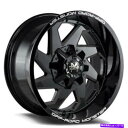 ホイール 4本セット (4)20x10オフロードモンスターホイールM09グロスブラックリム(B45) (4) 20x10 Off Road Monster Wh...