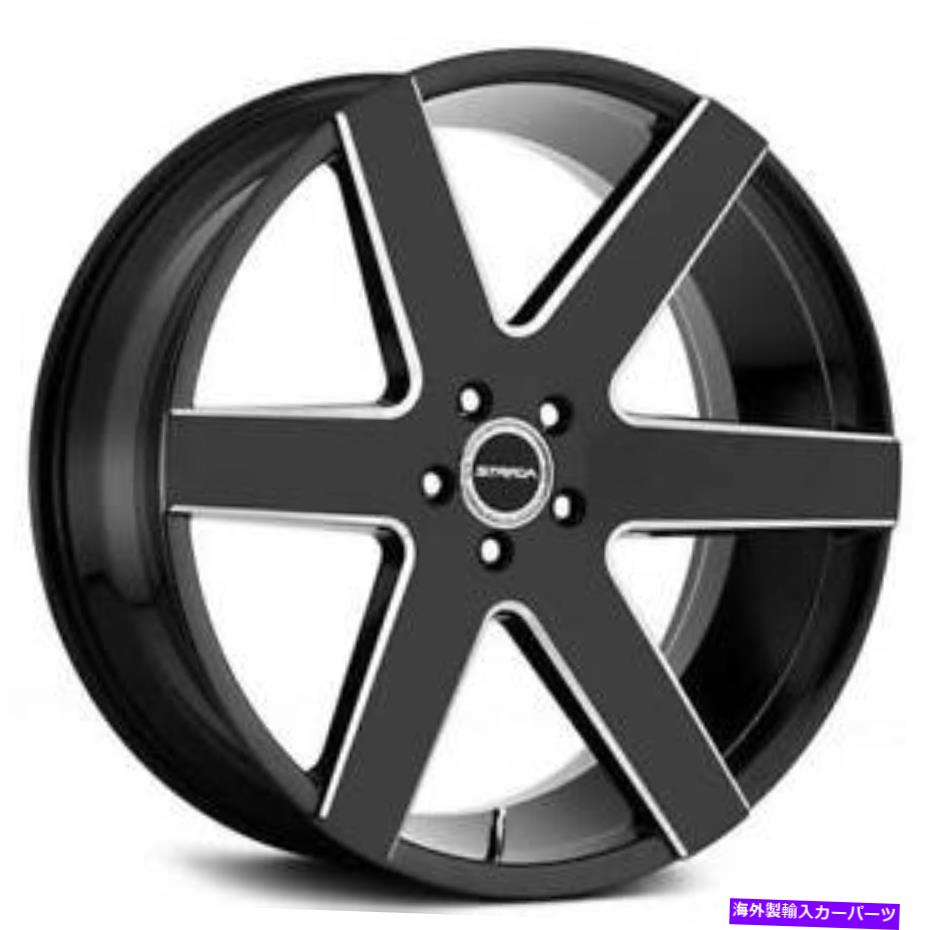 (4) 20" Strada Wheels Coda Gloss Black Milled Rims(B41)カテゴリホイール　4本セット状態新品メーカー車種発送詳細全国一律 送料無料 （※北海道、沖縄、離島は省く）商品詳細輸入商品の為、英語表記となります。Condition: NewAVAILABLE SIZES: 20x8.5BOLT PATTERN: 5x108 / 5x110 / 5x112 / 5x114 / 5x115 / 5x120 / 5x127OFFSET: Low to High (According to Vehicle)QUANTITY: 4 pcs (1 set)LUGS and LOCKS: Not IncludedBrand: StradaManufacturer Part Number: Coda-STD020Surface Finish: Gloss Black Milled《ご注文前にご確認ください》■海外輸入品の為、NC・NRでお願い致します。■取り付け説明書は基本的に付属しておりません。お取付に関しましては専門の業者様とご相談お願いいたします。■通常2〜4週間でのお届けを予定をしておりますが、天候、通関、国際事情により輸送便の遅延が発生する可能性や、仕入・輸送費高騰や通関診査追加等による価格のご相談の可能性もございますことご了承いただいております。■海外メーカーの注文状況次第では在庫切れの場合もございます。その場合は弊社都合にてキャンセルとなります。■配送遅延、商品違い等によってお客様に追加料金が発生した場合や取付け時に必要な加工費や追加部品等の、商品代金以外の弊社へのご請求には一切応じかねます。■弊社は海外パーツの輸入販売業のため、製品のお取り付けや加工についてのサポートは行っておりません。専門店様と解決をお願いしております。■大型商品に関しましては、配送会社の規定により個人宅への配送が困難な場合がございます。その場合は、会社や倉庫、最寄りの営業所での受け取りをお願いする場合がございます。■輸入消費税が追加課税される場合もございます。その場合はお客様側で輸入業者へ輸入消費税のお支払いのご負担をお願いする場合がございます。■商品説明文中に英語にて”保証”関する記載があっても適応はされませんのでご了承ください。■海外倉庫から到着した製品を、再度国内で検品を行い、日本郵便または佐川急便にて発送となります。■初期不良の場合は商品到着後7日以内にご連絡下さいませ。■輸入商品のためイメージ違いやご注文間違い当のお客様都合ご返品はお断りをさせていただいておりますが、弊社条件を満たしている場合はご購入金額の30％の手数料を頂いた場合に限りご返品をお受けできる場合もございます。(ご注文と同時に商品のお取り寄せが開始するため)（30％の内訳は、海外返送費用・関税・消費全負担分となります）■USパーツの輸入代行も行っておりますので、ショップに掲載されていない商品でもお探しする事が可能です。お気軽にお問い合わせ下さいませ。[輸入お取り寄せ品においてのご返品制度・保証制度等、弊社販売条件ページに詳細の記載がございますのでご覧くださいませ]&nbsp;