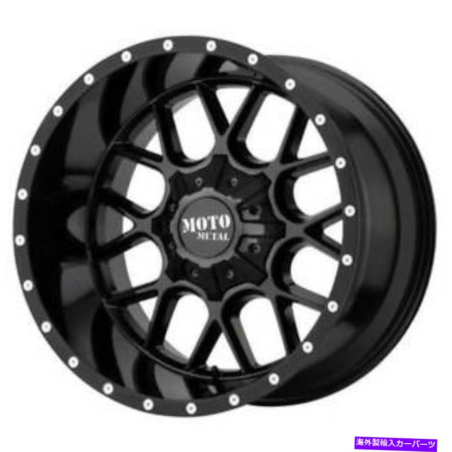 ホイール　4本セット （4）20x9 "Moto Metal Wheels MO986包囲光沢ブラックオフロードリム（B47） (4) 20x9" Moto Metal Wheels MO986 Siege Gloss Black Off Road Rims(B47)