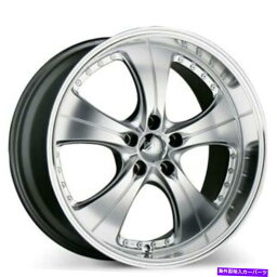 ホイール　4本セット 19x8.5/19x9.5エースC053トレンドハイパーシルバーW機械加工された唇のホイール4EA/セット（B4） 19x8.5/19x9.5 ACE C053 TREND HYPER SILVER w MACHINED LIPS WHEELS 4ea/set (B4)