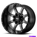 ホイール 4本セット (4)17x9 Moto Metal Wheels Mo970グレーと黒のオフロードリム(B47) (4) 17x9 Moto Metal Wheels MO970 Gray with Black Off Road Rims (B47)(2)