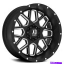 ホイール 4本セット (4)18x9 XDホイールXD820グレネードサテンブラックミルドロードリム(B42) (4) 18x9 XD Wheels XD820...