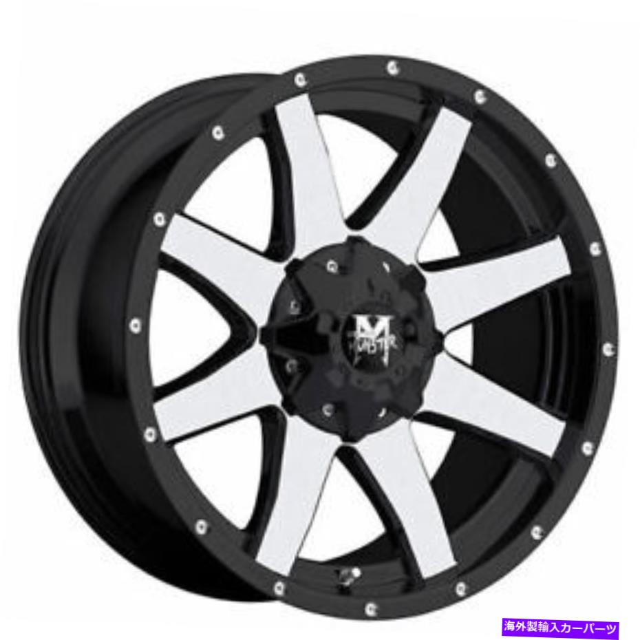 (4) 20x9 Off Road Monster Wheels M08 Matte Black Machined Rims (B41)カテゴリホイール　4本セット状態新品メーカー車種発送詳細全国一律 送料無料 （※北海道、沖縄、離島は省く）商品詳細輸入商品の為、英語表記となります。Condition: NewSIZES: 20x9BOLT PATTERN: 5 Lugs/6 Lugs/8 LugsOFFSET: -44mm/-12mm/-10mm/0mm/12mmQUANTITY: 4 pcs (1 set)LUGS and LOCKS: Not IncludedBrand: Off Road MonsterType: Off RoadManufacturer Part Number: Off Road MonsterMSR010-2Surface Finish: Matte Black Machined《ご注文前にご確認ください》■海外輸入品の為、NC・NRでお願い致します。■取り付け説明書は基本的に付属しておりません。お取付に関しましては専門の業者様とご相談お願いいたします。■通常2〜4週間でのお届けを予定をしておりますが、天候、通関、国際事情により輸送便の遅延が発生する可能性や、仕入・輸送費高騰や通関診査追加等による価格のご相談の可能性もございますことご了承いただいております。■海外メーカーの注文状況次第では在庫切れの場合もございます。その場合は弊社都合にてキャンセルとなります。■配送遅延、商品違い等によってお客様に追加料金が発生した場合や取付け時に必要な加工費や追加部品等の、商品代金以外の弊社へのご請求には一切応じかねます。■弊社は海外パーツの輸入販売業のため、製品のお取り付けや加工についてのサポートは行っておりません。専門店様と解決をお願いしております。■大型商品に関しましては、配送会社の規定により個人宅への配送が困難な場合がございます。その場合は、会社や倉庫、最寄りの営業所での受け取りをお願いする場合がございます。■輸入消費税が追加課税される場合もございます。その場合はお客様側で輸入業者へ輸入消費税のお支払いのご負担をお願いする場合がございます。■商品説明文中に英語にて”保証”関する記載があっても適応はされませんのでご了承ください。■海外倉庫から到着した製品を、再度国内で検品を行い、日本郵便または佐川急便にて発送となります。■初期不良の場合は商品到着後7日以内にご連絡下さいませ。■輸入商品のためイメージ違いやご注文間違い当のお客様都合ご返品はお断りをさせていただいておりますが、弊社条件を満たしている場合はご購入金額の30％の手数料を頂いた場合に限りご返品をお受けできる場合もございます。(ご注文と同時に商品のお取り寄せが開始するため)（30％の内訳は、海外返送費用・関税・消費全負担分となります）■USパーツの輸入代行も行っておりますので、ショップに掲載されていない商品でもお探しする事が可能です。お気軽にお問い合わせ下さいませ。[輸入お取り寄せ品においてのご返品制度・保証制度等、弊社販売条件ページに詳細の記載がございますのでご覧くださいませ]&nbsp;