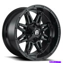 ホイール 4本セット (4)20x9燃料ホイールd625人質の光沢ブラックオフロードリム(B46) (4) 20x9 Fuel Wheels D625 Host...