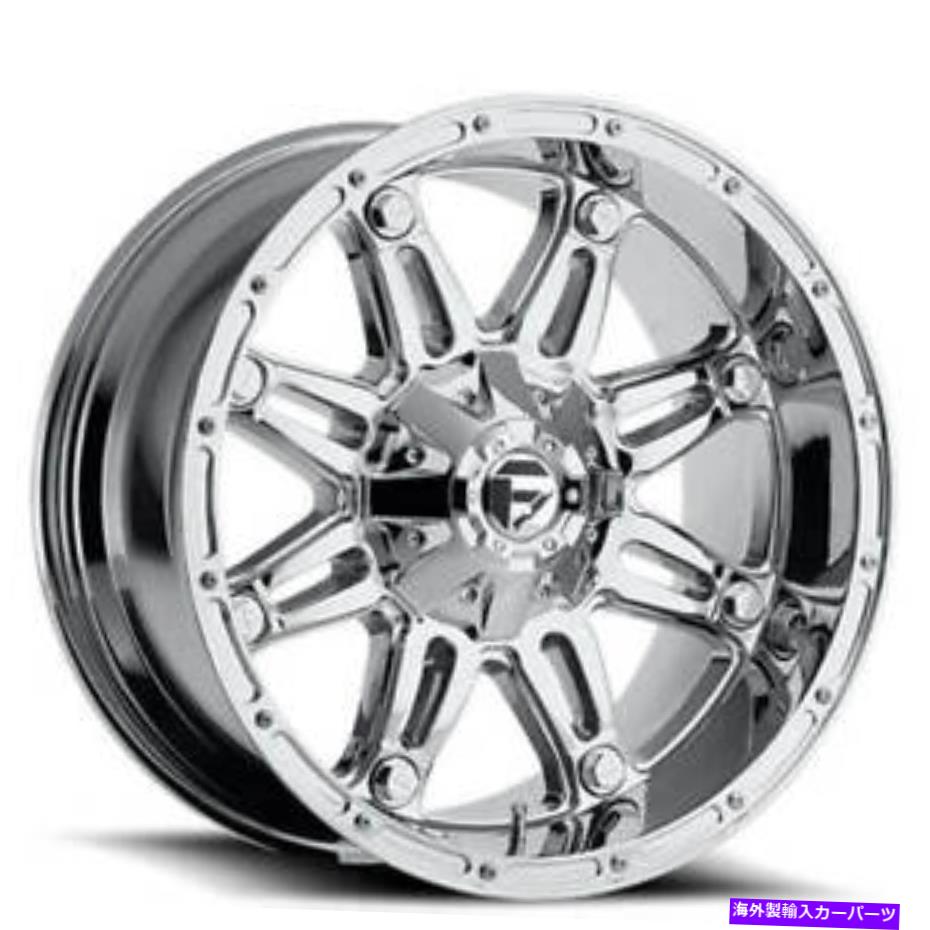 ホイール　4本セット （4）18x9燃料ホイールd530ロードリムオフオフクロム（B48） (4) 18x9 Fuel Wheels D530 Hostage Chrome Off Road Rims (B48)