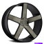 ホイール　4本セット （4）22 "ダブホイールバラーS116ブラック、機械加工された顔 /暗い色合いのリム（B46） (4) 22" Dub Wheels Baller S116 Black with Machined Face / Dark Tint Rims(B46)