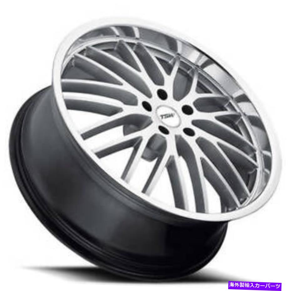 ホイール　4本セット （4）17 "TSWホイールスネッタンハイパーシルバー付きミラーカットリップリム（31..
