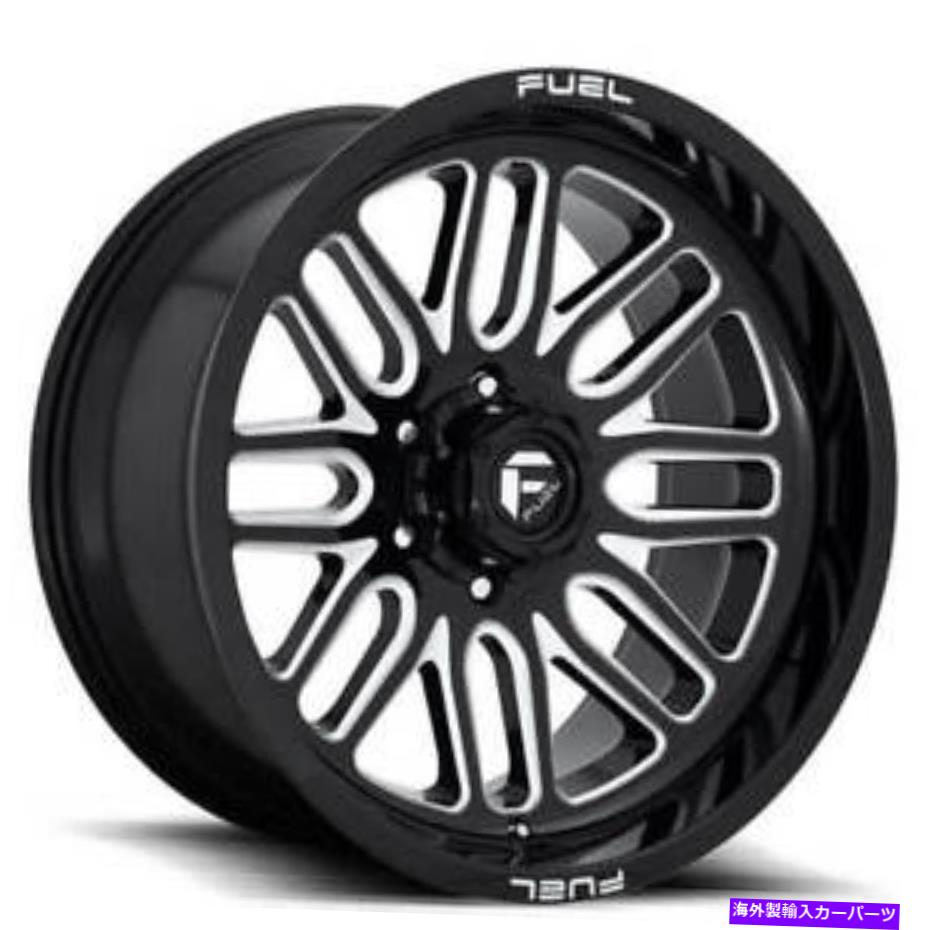 ホイール　4本セット （4）20x9燃料ホイールd662イグングロスブラックとロードリムから粉砕された（B46） (4) 20x9 Fuel Wheels D662 Ignite Gloss Black and milled Off Road Rims (B46)