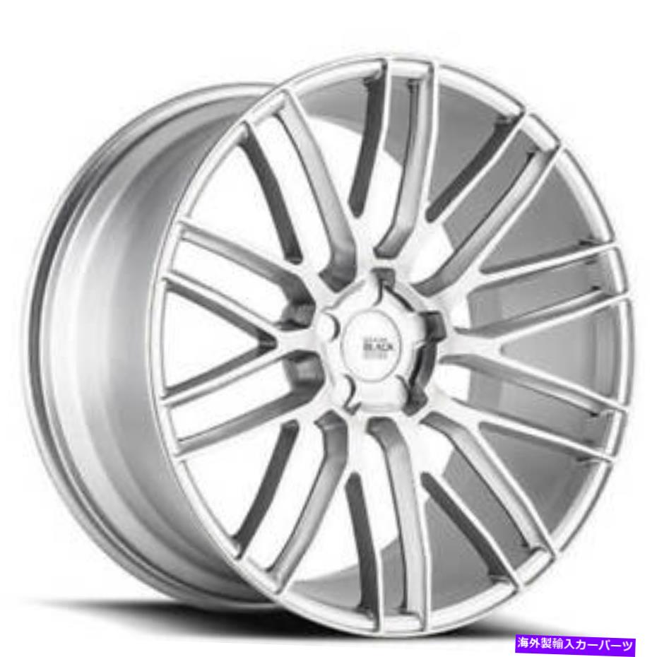 ホイール　4本セット （4）20 "ずらされたサヴィニホイールBM13ブラッシングシルバーリム（B5） (4) 20" Staggered Savini Wheels BM13 Brushed Silver Rims (B5)