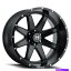 ۥ롡4ܥå 420x9ŨŪʥۥH109եեȡʥƥ֥å˥եɡB1 (4) 20x9 Hostile Wheels H109 Alpha Asphalt (Satin Black) Off Road(B1)