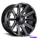 ホイール 4本セット (4)20x9燃料ホイールd615コントラグロスブラックミルズオフロードリム(B43) (4) 20x9 Fuel Wheels D615...