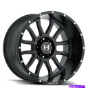 ホイール 4本セット (4)22x10敵対的ホイールH107ガントレットアスファルト(サテンブラック)ロードオフ(B5) (4) 22x10 Hostile W...