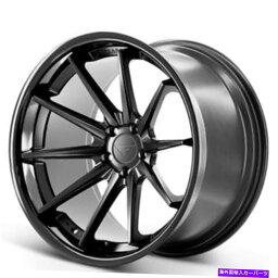 ホイール　4本セット （4）19x8.5/19x10.5 "フェラーダホイールFR4マットブラックと光沢のある黒い唇（B9） (4) 19x8.5/19x10.5" Ferrada Wheels FR4 Matte Black with Gloss Black Lip (B9)