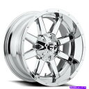ホイール 4本セット (4)20x10燃料ホイールD536マーベリッククロムオフロードリム(B45) (4) 20x10 Fuel Wheels D536 Ma...