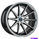 ホイール 4本セット (4)20 "ずらしたRohanaWheelsRC10機械加工ブラックリム(B6) (4) 20" Staggered Rohana Wheels RC10 Machined Black Rims (B6)