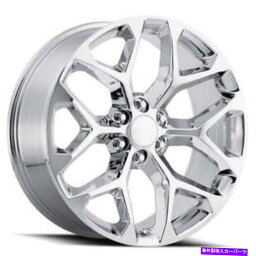 ホイール　4本セット 24 "シボレートラックスノーフレークホイールFR 59クロムOEMレプリカリムセット（B4） 24" CHEVY TRUCK SNOWFLAKE WHEELS FR 59 CHROME OEM REPLICA RIMS set (B4)