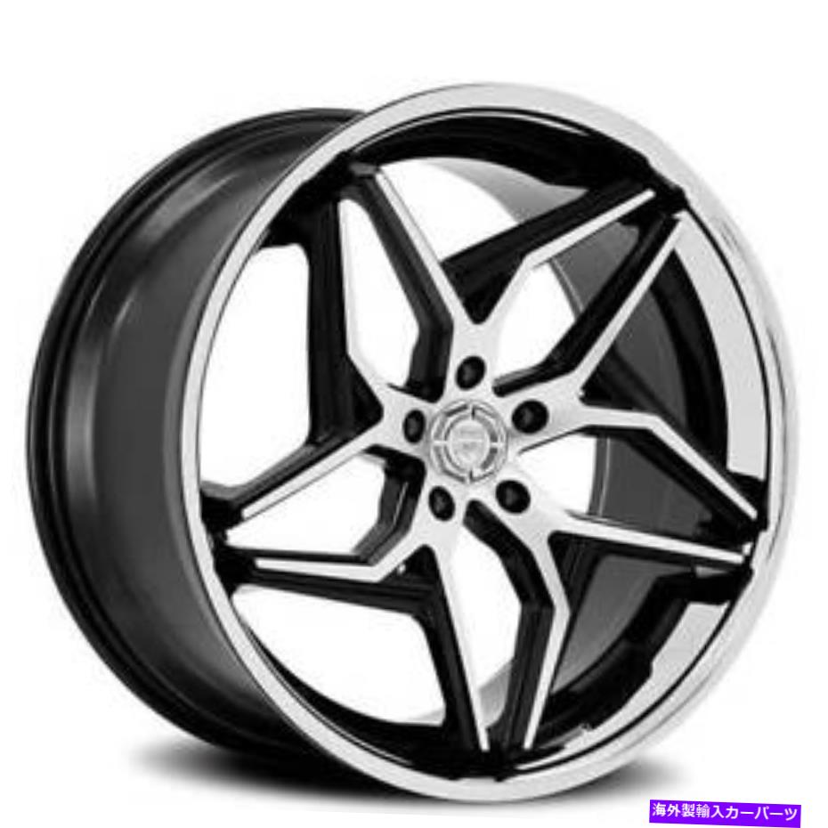 (4) 22" Staggered Lexani Wheels Spyder Gloss Black Machined w Chrome Lip (B41)カテゴリホイール　4本セット状態新品メーカー車種発送詳細全国一律 送料無料 （※北海道、沖縄、離島は省く）商品詳細輸入商品の為、英語表記となります。Condition: NewSIZES: Front : 22x9 Rear : 22x9.5BOLT PATTERN: 5x108 / 5x110 / 5x112 / 5x114 / 5x115 / 5x120OFFSET: Low to High (According to Vehicle)QUANTITY: 4 pcs (1 set)LUGS and LOCKS: Not IncludedBrand: LexaniType: SpyderManufacturer Part Number: LexaniLX107-4Surface Finish: Gloss Black Machined with Chrome SS Lip《ご注文前にご確認ください》■海外輸入品の為、NC・NRでお願い致します。■取り付け説明書は基本的に付属しておりません。お取付に関しましては専門の業者様とご相談お願いいたします。■通常2〜4週間でのお届けを予定をしておりますが、天候、通関、国際事情により輸送便の遅延が発生する可能性や、仕入・輸送費高騰や通関診査追加等による価格のご相談の可能性もございますことご了承いただいております。■海外メーカーの注文状況次第では在庫切れの場合もございます。その場合は弊社都合にてキャンセルとなります。■配送遅延、商品違い等によってお客様に追加料金が発生した場合や取付け時に必要な加工費や追加部品等の、商品代金以外の弊社へのご請求には一切応じかねます。■弊社は海外パーツの輸入販売業のため、製品のお取り付けや加工についてのサポートは行っておりません。専門店様と解決をお願いしております。■大型商品に関しましては、配送会社の規定により個人宅への配送が困難な場合がございます。その場合は、会社や倉庫、最寄りの営業所での受け取りをお願いする場合がございます。■輸入消費税が追加課税される場合もございます。その場合はお客様側で輸入業者へ輸入消費税のお支払いのご負担をお願いする場合がございます。■商品説明文中に英語にて”保証”関する記載があっても適応はされませんのでご了承ください。■海外倉庫から到着した製品を、再度国内で検品を行い、日本郵便または佐川急便にて発送となります。■初期不良の場合は商品到着後7日以内にご連絡下さいませ。■輸入商品のためイメージ違いやご注文間違い当のお客様都合ご返品はお断りをさせていただいておりますが、弊社条件を満たしている場合はご購入金額の30％の手数料を頂いた場合に限りご返品をお受けできる場合もございます。(ご注文と同時に商品のお取り寄せが開始するため)（30％の内訳は、海外返送費用・関税・消費全負担分となります）■USパーツの輸入代行も行っておりますので、ショップに掲載されていない商品でもお探しする事が可能です。お気軽にお問い合わせ下さいませ。[輸入お取り寄せ品においてのご返品制度・保証制度等、弊社販売条件ページに詳細の記載がございますのでご覧くださいませ]&nbsp;