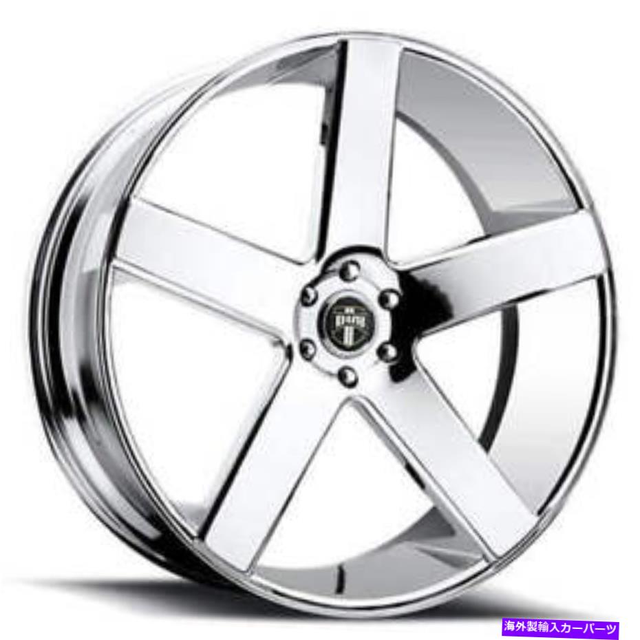 ホイール　4本セット （4）24x9ダブホイールバラーS115クロムリム（B47） (4) 24x9 Dub Wheels Baller S115 Chrome Rims(B47)