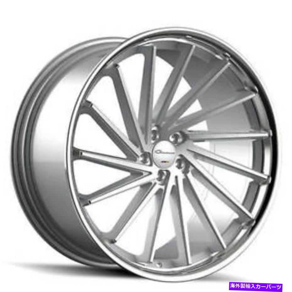 (4) 20" Staggered Giovanna Wheels Spira FF Diamond Cut Silver with Chrome (B45)カテゴリホイール　4本セット状態新品メーカー車種発送詳細全国一律 送料無料 （※北...