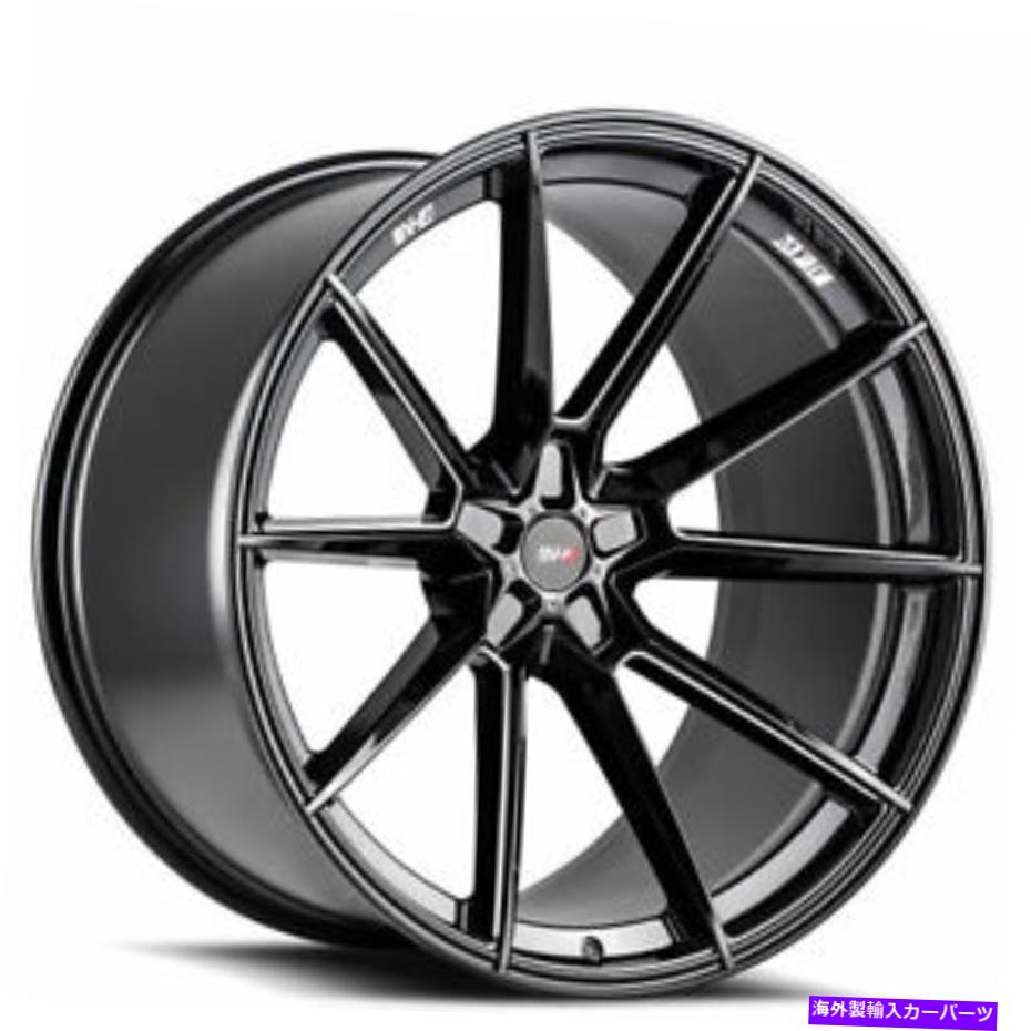 ホイール　4本セット （4）22x10/22x11 Staggered SaviniホイールSV-F4 GLOSS BLACK MILLED RIMS（B8） (4) 22x10/22x11 Staggered Savini Wheels SV-F4 Gloss Black Milled Rims (B8)