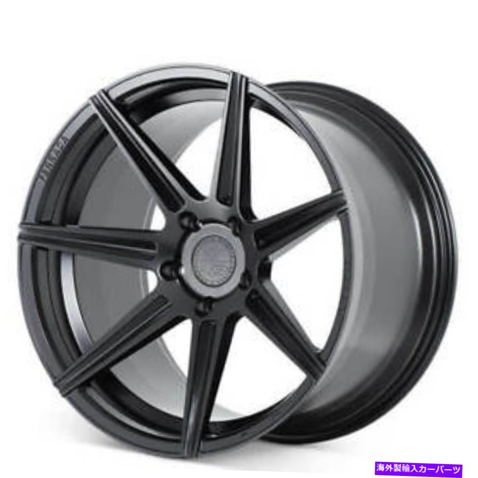 ホイール　4本セット （4）21x10.5 / 20x12フェラーダホイールF8-FR7マットブラックリム（B31） (4) 21x10.5 / 20x12 Ferrada Wheels F8-FR7 Matte Black Rims(B31)