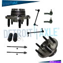 Wheel Hub Bearing 10pcフロントホイールベアリング2005年から2009年のフォードマスタング5ボルトなし 10pc Front Wheel Bearing Hub Tierods for 2005-2009 Ford Mustang 5 Bolt No ABS