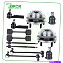 Wheel Hub Bearing 12PCホイールベアリングとハブタイロッドスウェイバーセットフォットダッジグランドキャラバンボイジャー 12Pc Wheel...