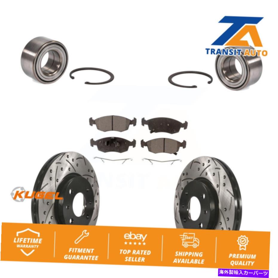 Wheel Hub Bearing Fiat 500用のフロントホイールベアリングコーティングドリルドディスクブレーキロー..