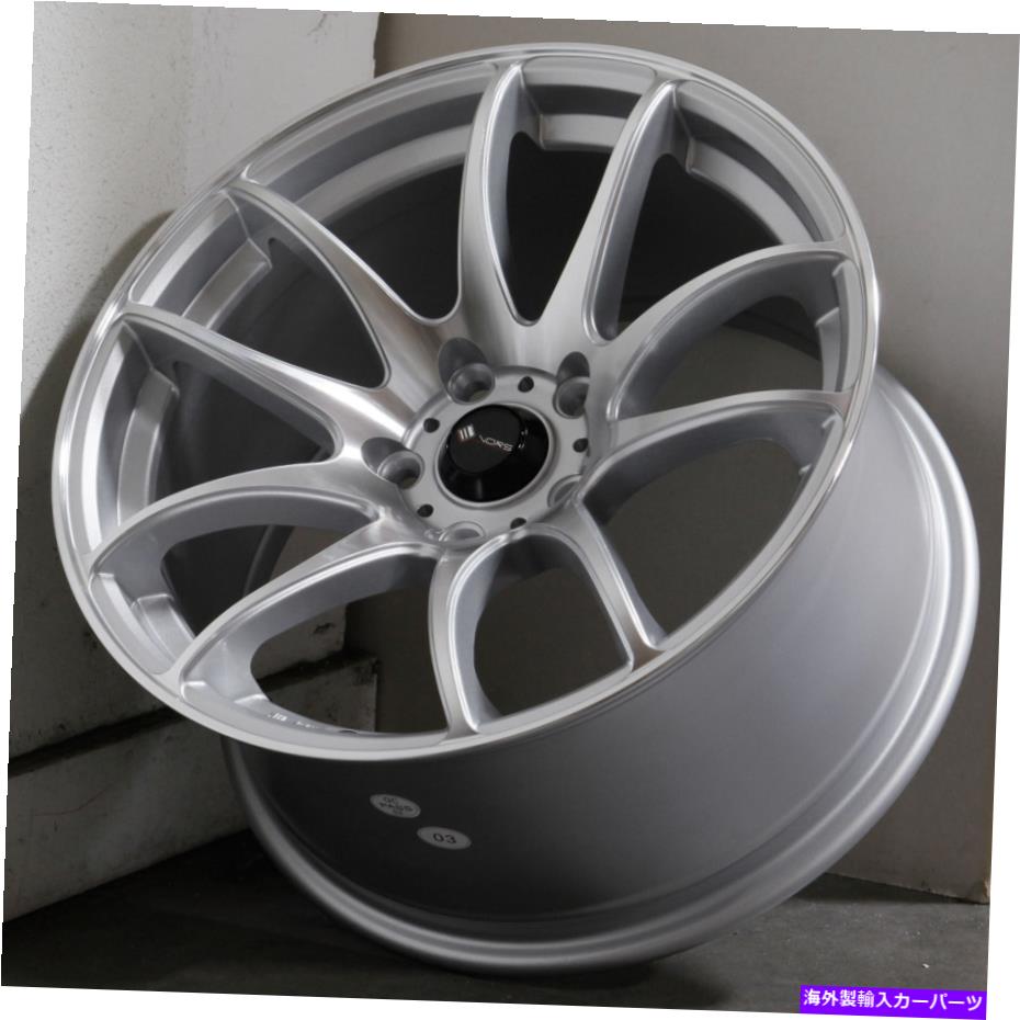 ホイール　4本セット 17x8/17x9シルバー機械加工ホイールVORS TR4 5x115 35/30（4のセット）73.1 17x8/17x9 Silver Machined Wheels Vors TR4 5x115 35/30 (Set of 4) 73.1