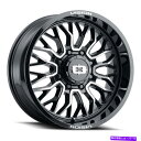 ホイール 4本セット 18x9ブラックマシンホイールビジョン402 Riot 8x170 12(4のセット)125.2 18x9 Black Machine Wheels Vision 402 Riot 8x170 12 (Set of 4) 125.2(2)