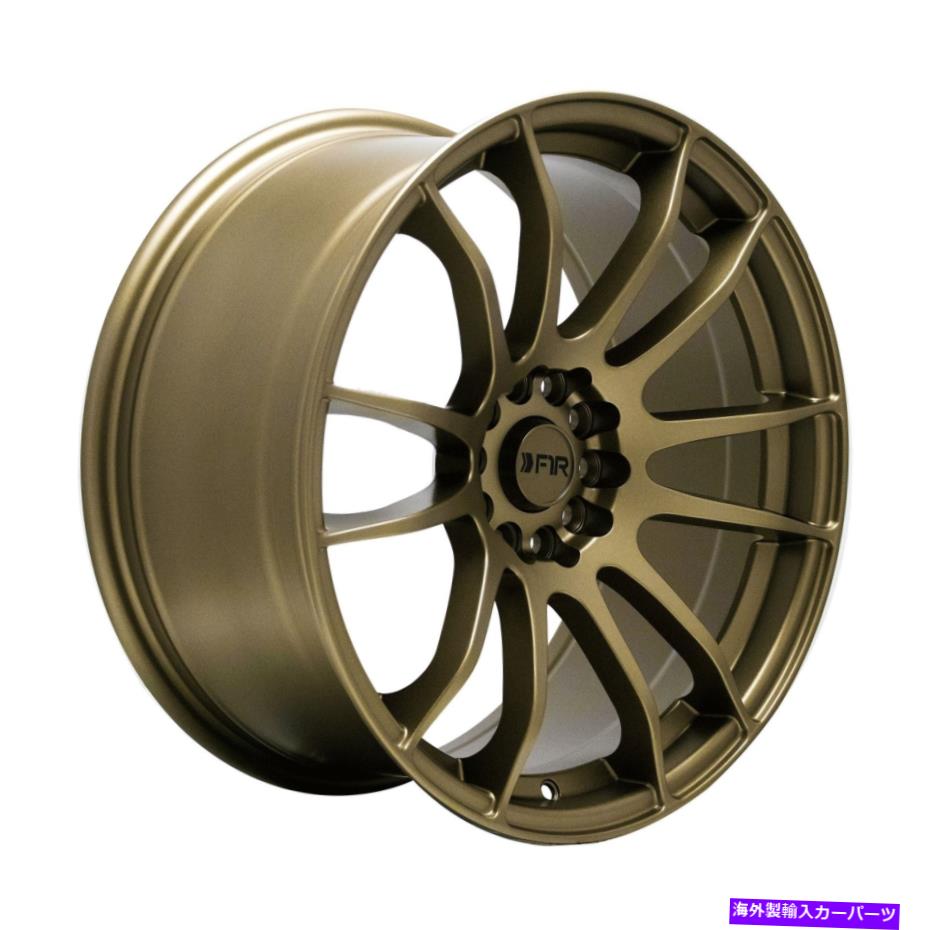 ホイール　4本セット 17x8マットブロンズホイールF1R F107 5x100/5x114.3 35（4のセット） 17x8 Matte Bronze Wheels F1R F107 5x100/5x114.3 35 (Set of 4)