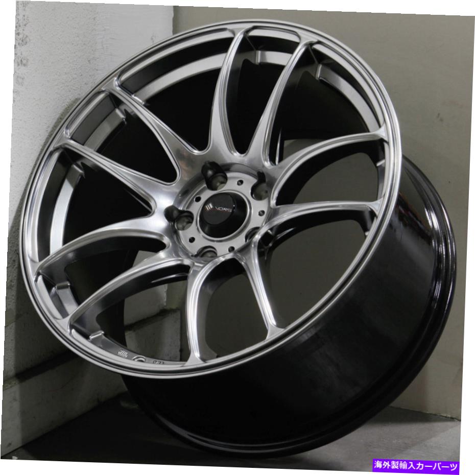 ホイール　4本セット 19x9.5ハイパーブラックホイールVORS TR4 5x114.3 22（4のセット）73.1 19x9.5 Hyper Black Wheels Vors TR4 5x114.3 22 (Set of 4) 73.1