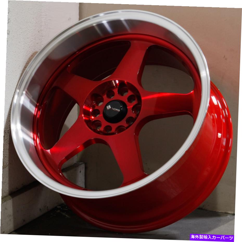 ホイール　4本セット 18x8/18x9レッドマシンリップホイールVORS SP1 5x100/5x114.3 35/35（4のセット）73.1 18x8/18x9 Red Machine Lip Wheels Vors SP1 5x100/5x114.3 35/35 (Set of 4) 73.1
