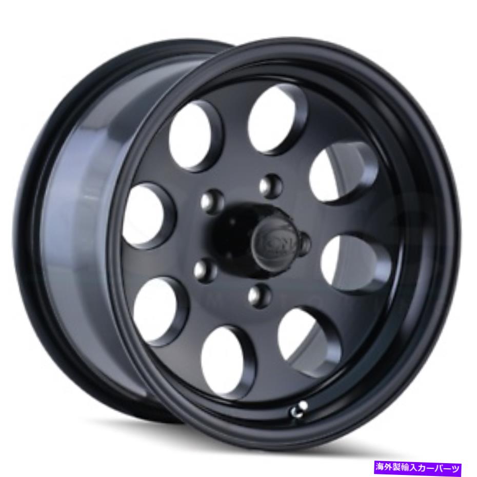 ホイール　4本セット 16x8マットブラックホイールイオン171 6x5.5/6x139.7 -5（4のセット）106 16x8 Matte Black Wheels Ion 171 6x5.5/6x139.7 -5 (Set of 4) 106 2