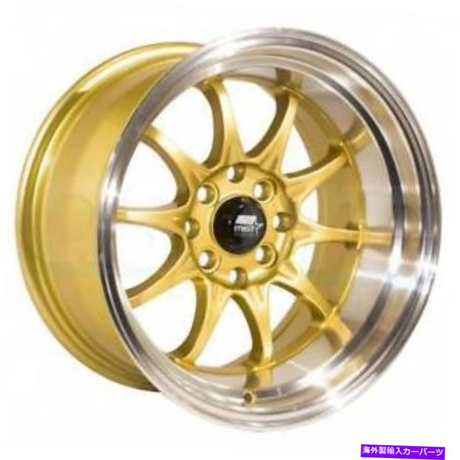 ホイール　4本セット 16x8ゴールドホイールMST MT11 5x100/5x114.3 15（4のセット）73.1 16x8 Gold Wheels MST MT11 5x100/5x114.3 15 (Set of 4) 73.1