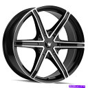 ホイール 4本セット 18x8ブラック機械加工ホイールMazzi 371 Stilts 5x108/5x114.3 35(4のセット)72.62 18x8 Bl...