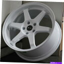 ホイール 4本セット 18x9.5ホワイトホイールVORS TR37 5x114.3 22(4のセット)73.1 18x9.5 White Wheels Vor...
