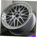 ホイール 4本セット 18x8シルバーホイールVORS VR8 5x100 35(4のセット)73.1 18x8 Silver Wheels Vors VR8 ...