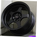 ホイール 4本セット 18x8マットブラックホイールVORS SP1 5x108 35(4のセット)73.1 18x8 Matte Black Wheels Vors SP1 5x108 35 (Set of 4) 73.1(2)