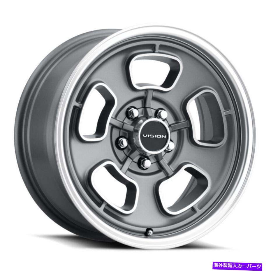 ホイール　4本セット 15x7グレーホイールビジョン148シフト5x114.3 -7（4のセット）83 15x7 Grey Wheels Vision 148 Shift 5x114.3 -7 (Set of 4) 83