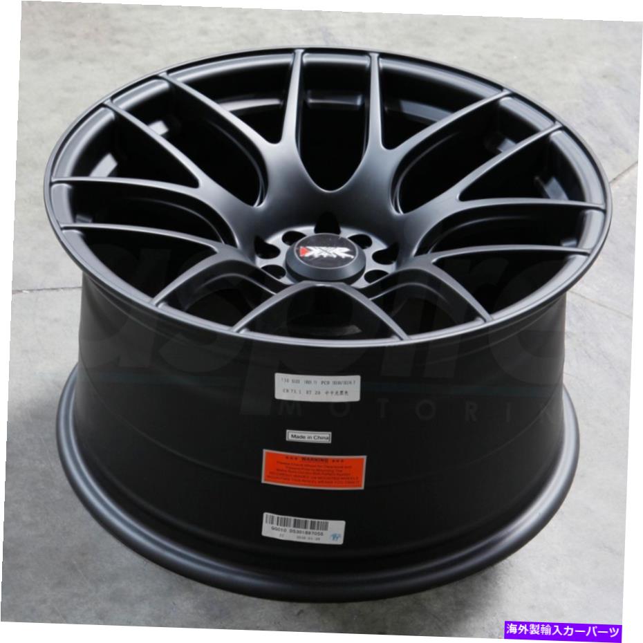 ホイール　4本セット 18x9.75フラットブラックホイールxxr 530 5x100/5x114.3 20（4のセット）73.1 18x9.75 Flat Black Wheels XXR 530 5x100/5x114.3 20 (Set of 4) 73.1