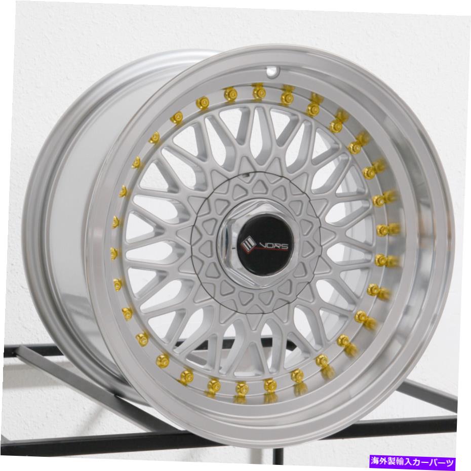 ホイール　4本セット 15x8 VORS VR3 4x100/4x114.3 20シルバーホイールリムセット（4）73.1 15x8 Vors VR3 4x100/4x114.3 20 Silver Wheels Rims Set(4) 73.1