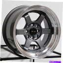ホイール 4本セット 15x8 VORS TR7 4x108 0ガンメタルホイールリムセット(4)73.1 15x8 Vors TR7 4x108 0 Gun Metal Wheels Rims Set(4) 73.1(2)