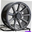 ホイール　4本セット 16x8ビジョン353タービン6x5.5/6x139.7 0ガンメタル機械加工ホイールリムセット（4）110 16x8 Vision 353 Turbine 6x5.5/6x139.7 0 Gunmetal Machined Wheels Rims Set(4) 110